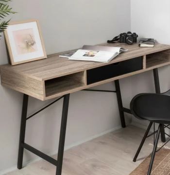 Secretária Forme Industrial 120cm – Elegância e Funcionalidade