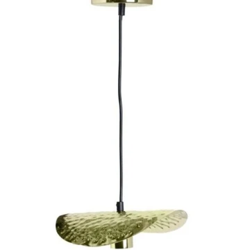 Candeeiro FED Suspenso – Design Minimalista em Ferro Dourado