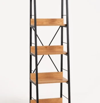 Scaffale Reik Stile Industriale – 5 Ripiani, 148,5 cm di Altezza