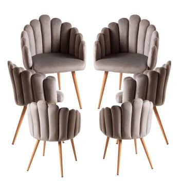 Pack 6 Poltrone Main Velluto – Design Nordico e Comfort