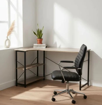 Secrétaire Estik – Bureau de Travail Industriel 120cm