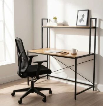 Bureau Kompu Style Industriel 120x60cm – Espace de Travail Professionnel