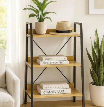 Étagère Zepki 3 Tablettes – Style Industriel Robuste