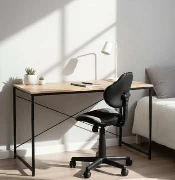 Bureau Dek Petro 140 cm – Table Industrielle Robuste