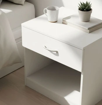 Comodino Nielcy con Cassetto – Design Compatto