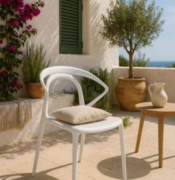 Sedia Dona - Design Nordico Resistente per Interno ed Esterno