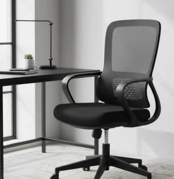 Cadeira de Escritório Zeren – Design Nórdico e Conforto Profissional