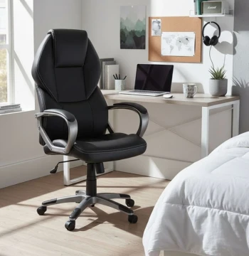 Silla Hony Negra – Comodidad Nórdica para Oficina