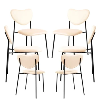 Set 6 Sedie Cora Velluto Nero – Comfort e Design Nordico