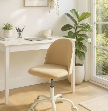 Silla White Vint Office – Escritorio Nórdico Regulable