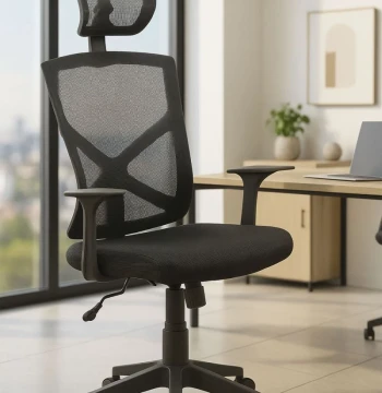 Silla de Oficina Nubet – Comodidad Nórdica y Acero Reforzado