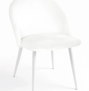 Pack 4 Cadeiras White Vint Veludo – Design Nórdico Confortável