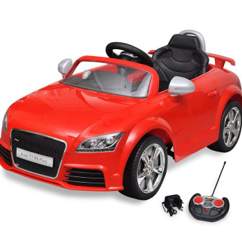 Coche Audi TT RS para niños con control remoto - rojo
