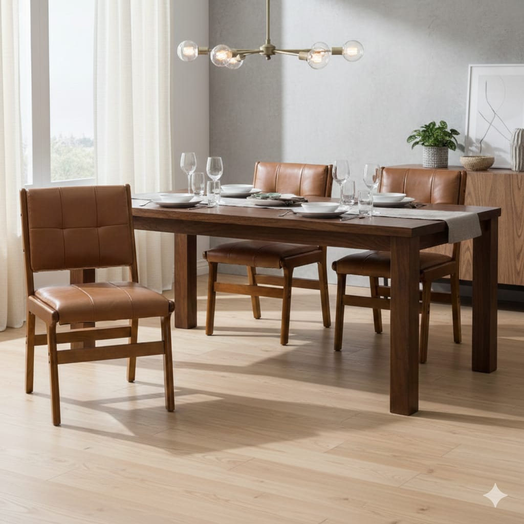 Essenza Conjunto 2 Cadeiras Jantar Vintage Capitoné Mad