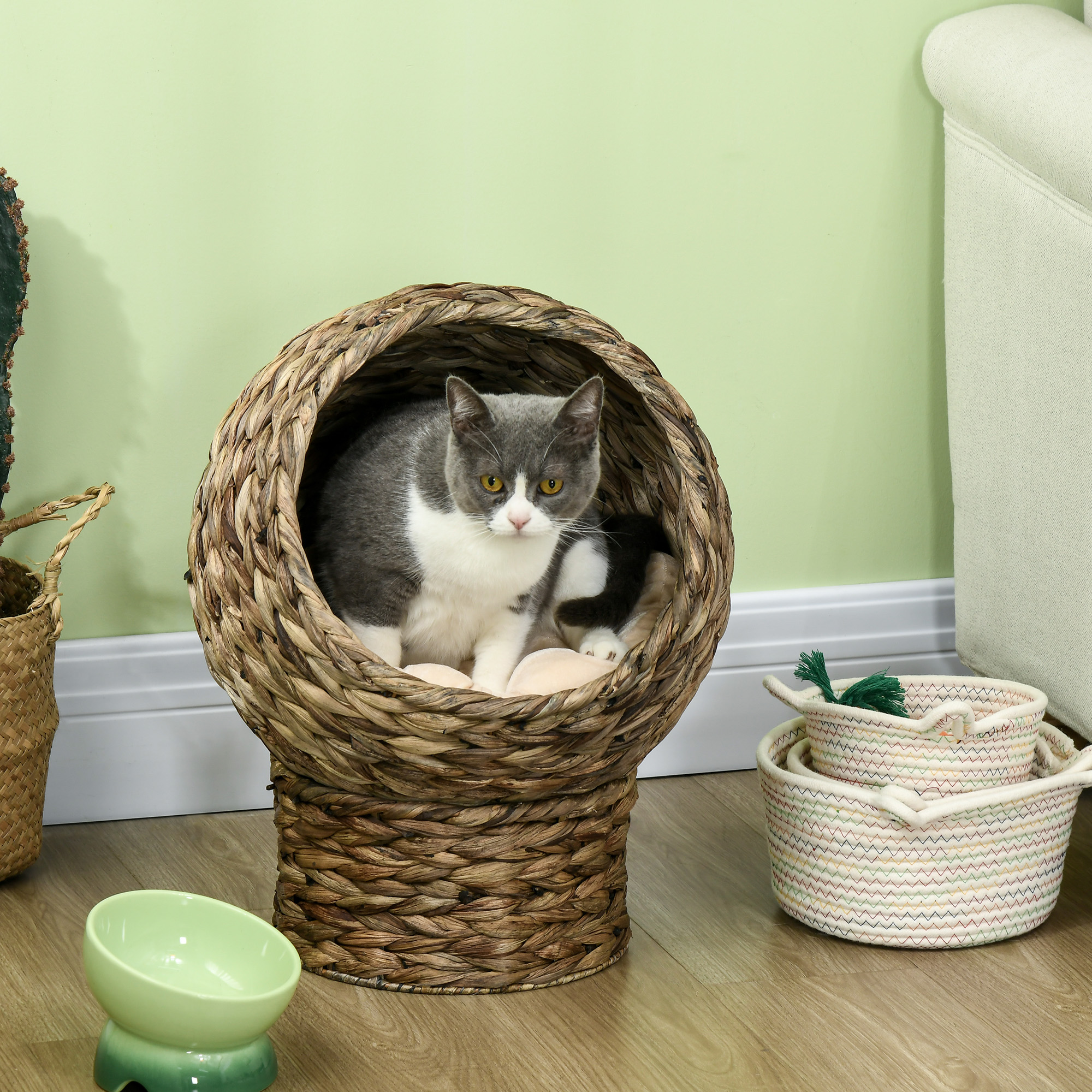 Cama para Gatos de Fibra Vegetal Caverna