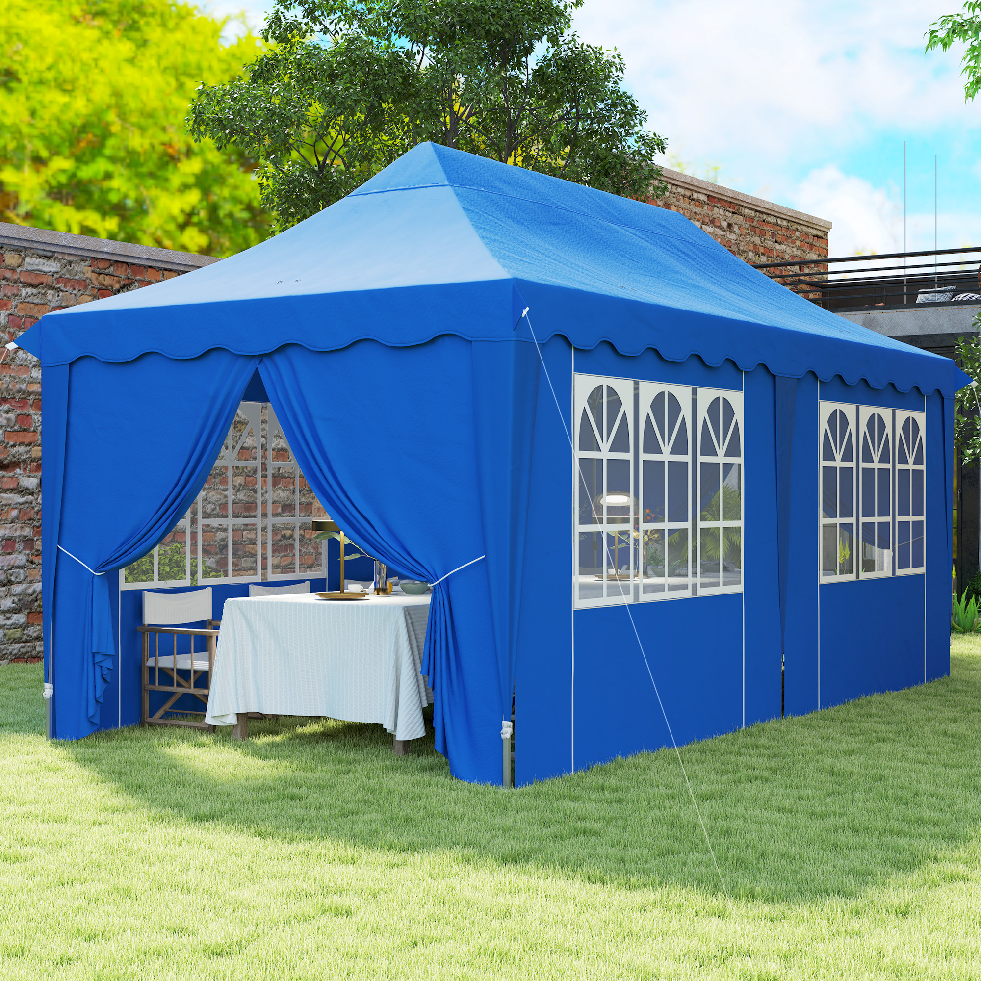 Tenda Dobrável Pop Up Tenda 596x300x315 cm Tenda Dobráv