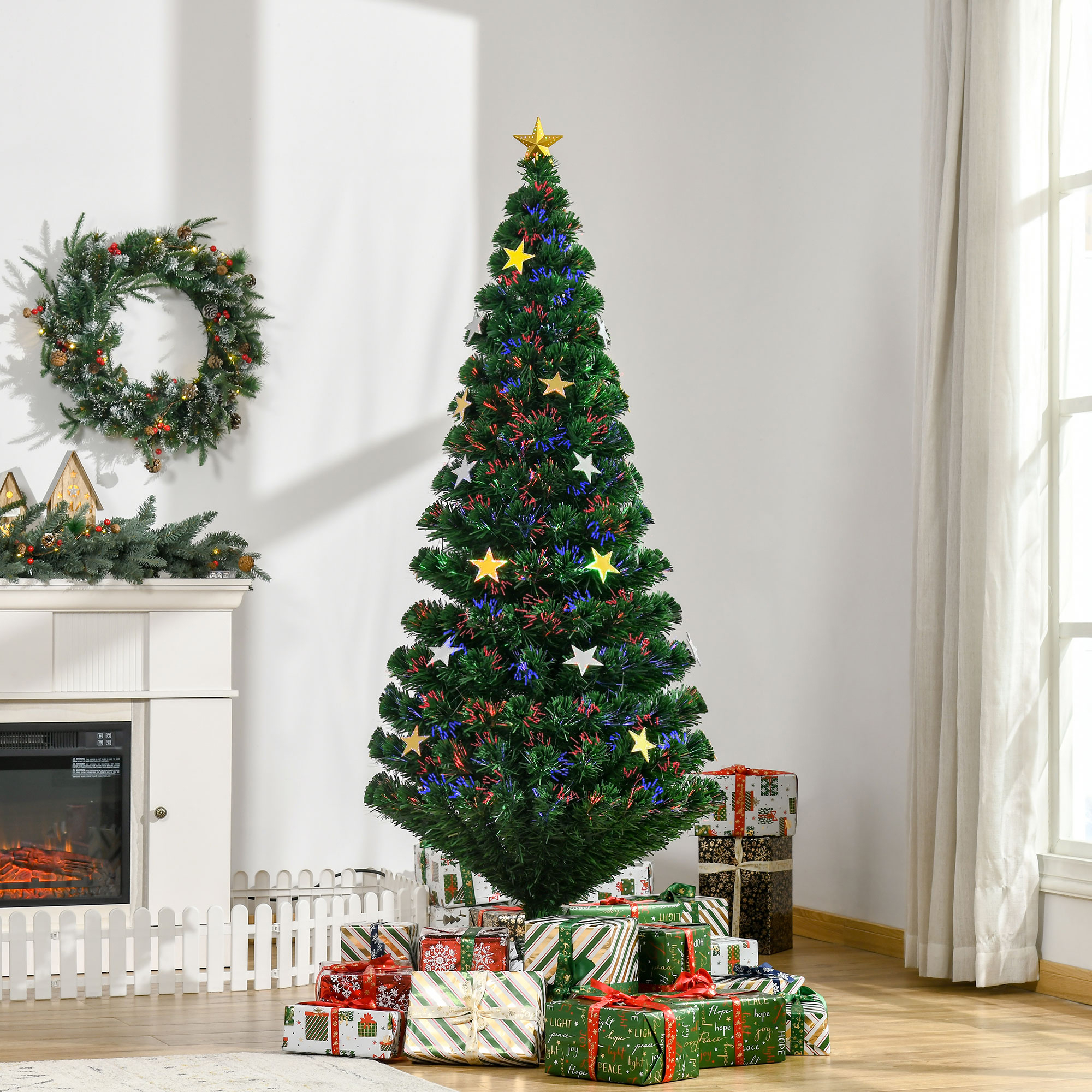 Árvore de Natal com Fibra Ótica LED