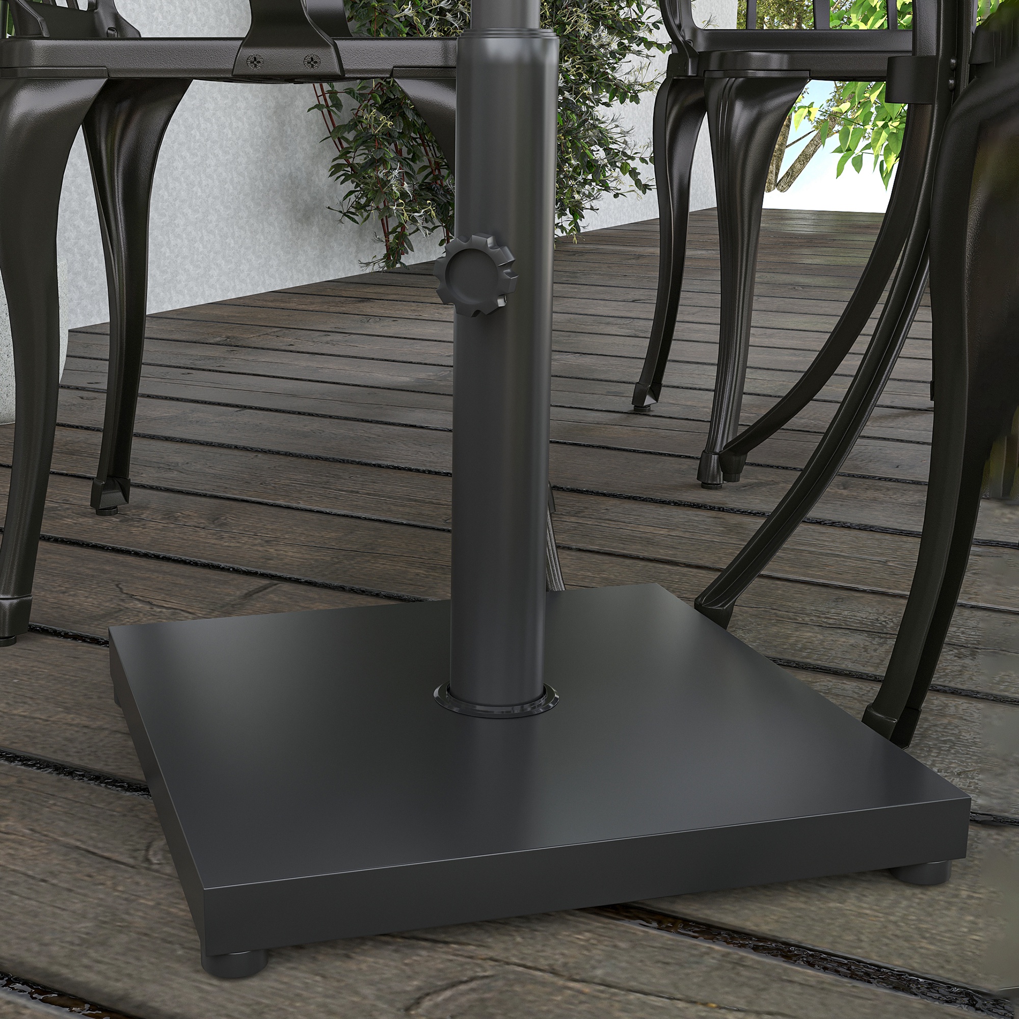 Base para Chapéu de Sol Peso 13 kg para Mastros de 35 m