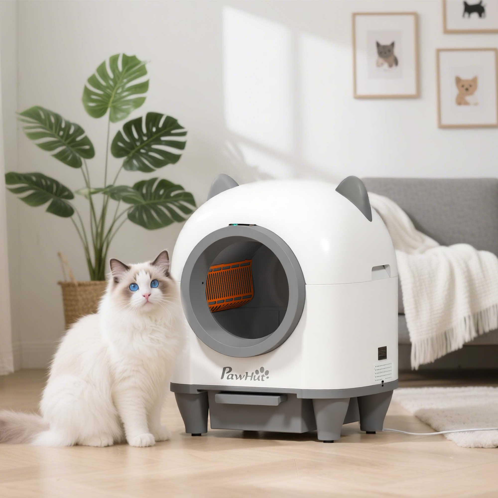 Caixa de Areia Autolimpante para Gatos